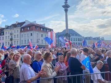 Wiec Donalda Tuska w Warszawie 