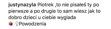 Komentarz Justyny Żyły