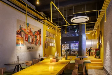 Pizzeria Frammento na Sardynii z oprawami polskiej marki AQForm
