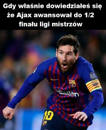 Mem po meczu Juventus Turyn - Ajax Amsterdam 