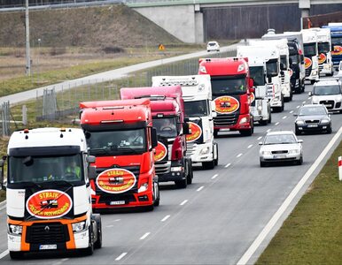 Chcą zakazu wjazdu rosyjskich ciężarówek. Blokują wjazd do Warszawy