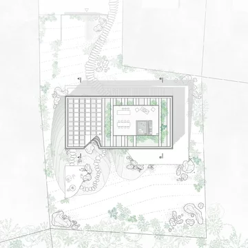 Dom z grotą, proj. BXBstudio 
