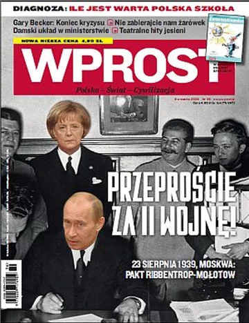 Okładka tygodnika Wprost nr 36/2009 (1389)