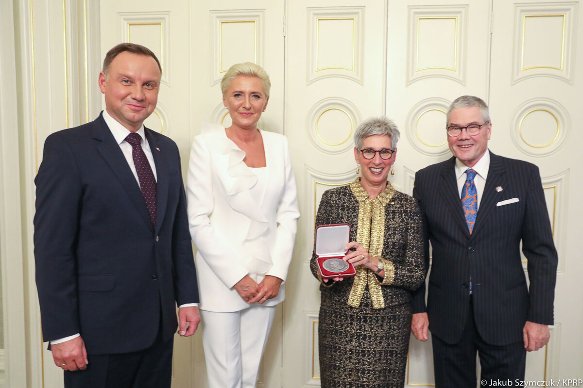 Spotkanie pary prezydenckiej z gubernator stanu Wiktoria i jej małżonkiem 