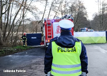 Akcja służb w miejscu tragicznego wypadku 