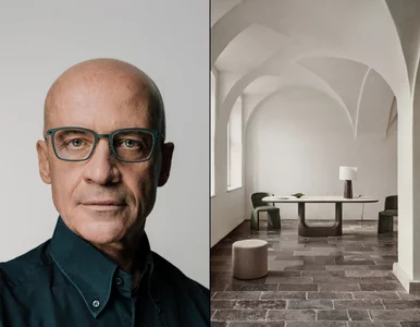 Miniatura: Stół z rzeźbiarską podstawą i komfortowe...