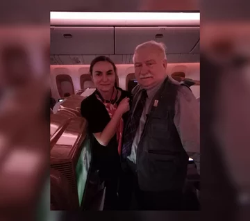 Lech Wałęsa na forum w Dubaju 