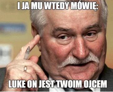 Mem z Lechem Wałęsą 