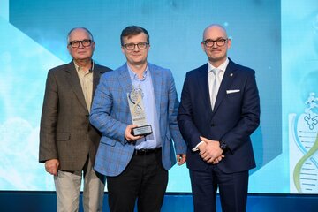 Piotr Fonrobert, dr Leszek Kraj i&nbsp;Dominik Romiński