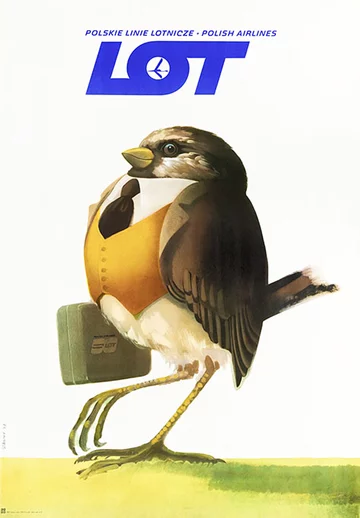 Plakat z wystawy „Retro-jet” Plakat