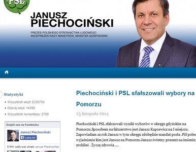 Miniatura: "PSL sfałszowało wybory". Piechociński: To...