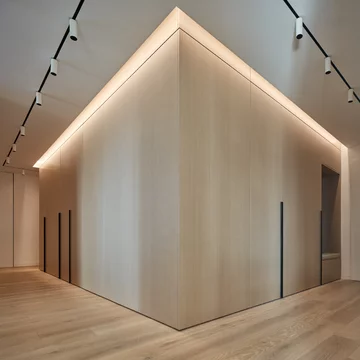 Minimalistyczny apartament z panoramicznym widokiem, projekt Barbora Léblová Linka, Barbora Léblová