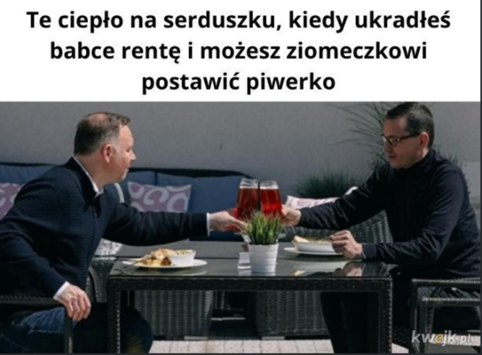 Miniatura: Premier i prezydent wypili razem piwo. Te...