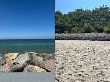 Na plaży w&nbsp;Jastrzębiej G&oacute;rze