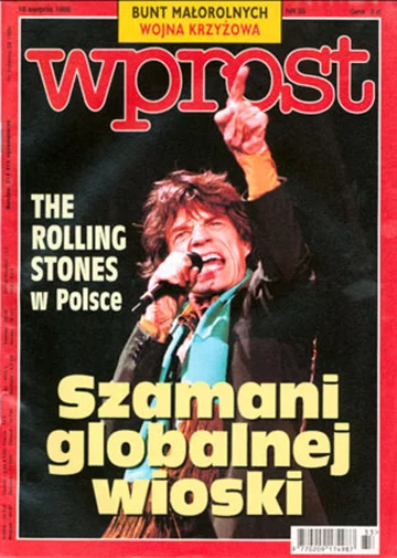 Okładka tygodnika Wprost nr 33/1998 (820)