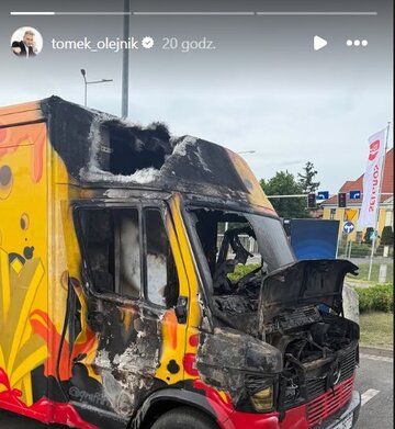 Spalony food truck