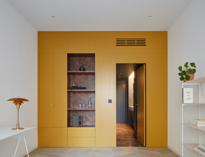 Kolorowe mieszkanie, projekt Lenka Mikova Architekti