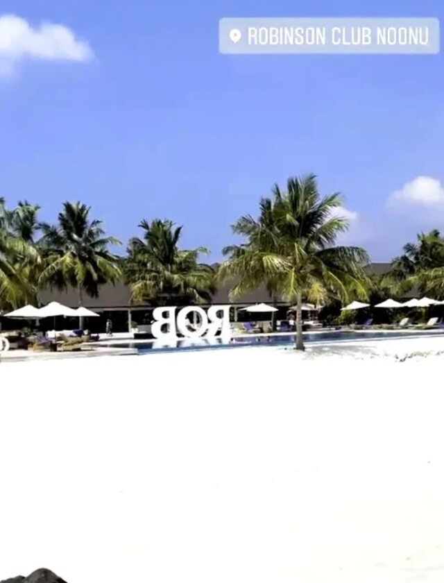 Widok z hotelu Robinson Club Noonu na Malediwach 