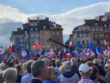 Wiec Donalda Tuska w Warszawie 