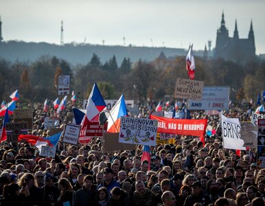 Miniatura: Czechy. Ogromny protest przeciwko władzom...