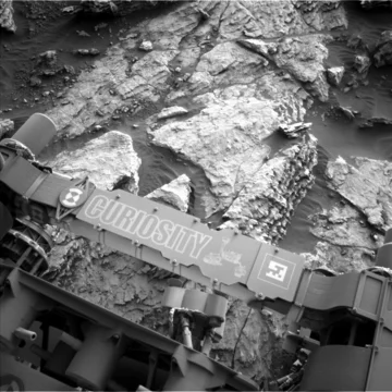 Curiosity na wykonanym przez siebie zdjęciu 