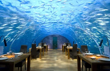 Hotel "Conrad Maldives", wyspa Rangali  (fot. http://www.boredpanda.com)