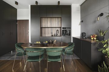 Minimalistyczne mieszkanie pod&nbsp;Warszawą, proj. Decoroom