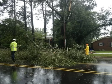 Huragan Florence uderzył w wybrzeże USA 