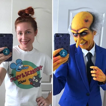 Brenna Mazzoni jako Mr. Burns (Simpsonowie) 