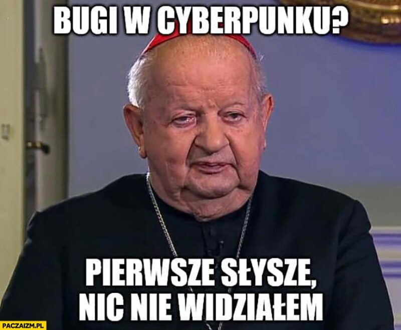 Cyberpunk 2077. Mem po nieudanej premierze gry na konsolach 