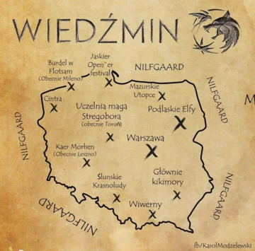 mem o wiedźminie 