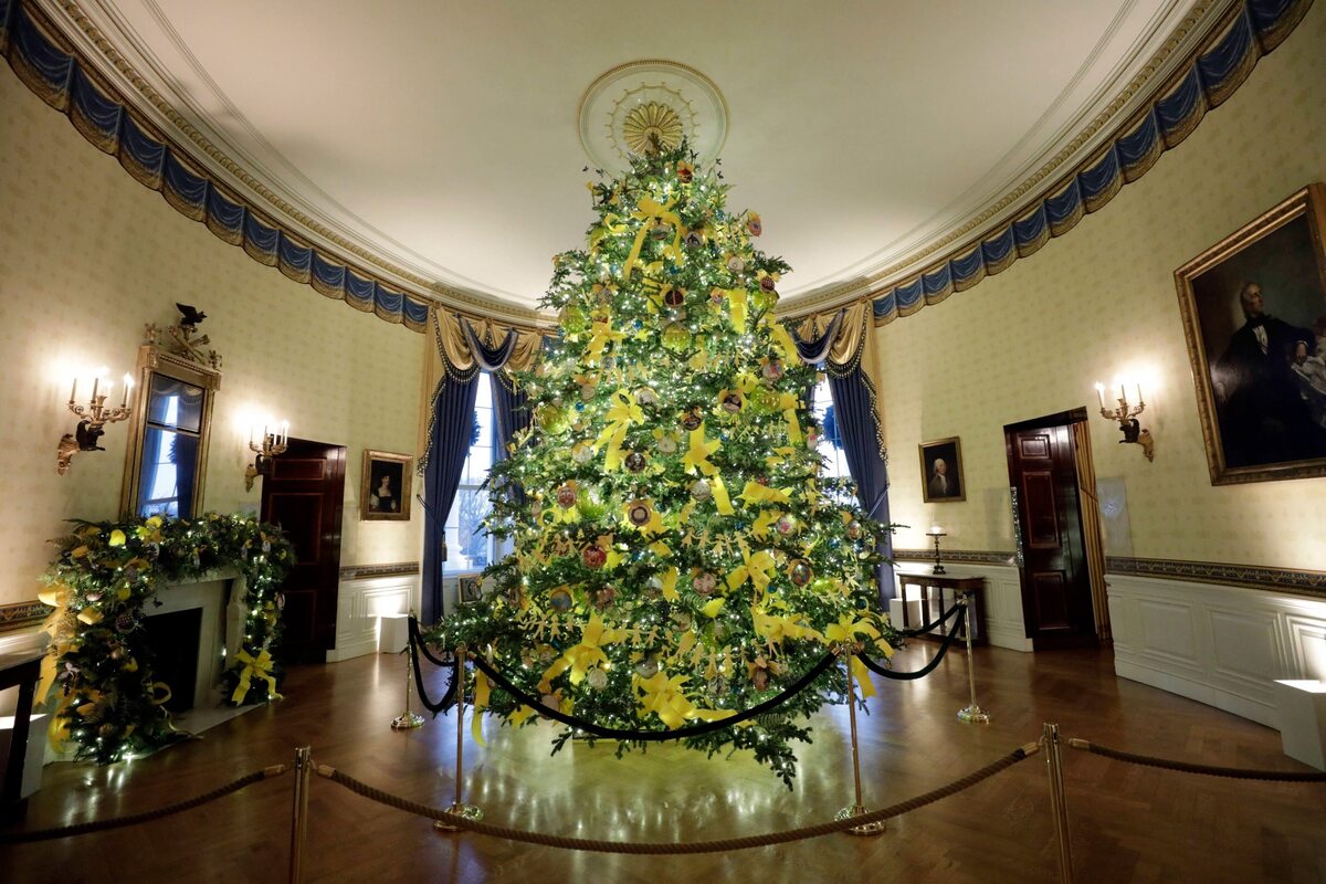 Świąteczny wystrój Białego Domu na czas Bożego Narodzenia 