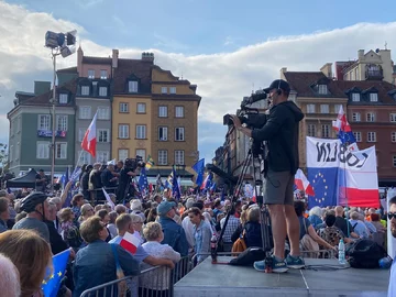 Wiec Donalda Tuska w Warszawie 