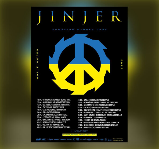 Trasa koncertowa zespołu Jinjer obejmuje kilkadziesiąt koncertów