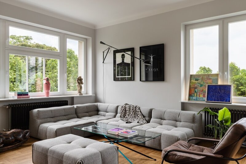 Apartament pełen sztuki, czyli designerski balans na Starym Mokotowie, projekt FUGA Architektura Wnętrz