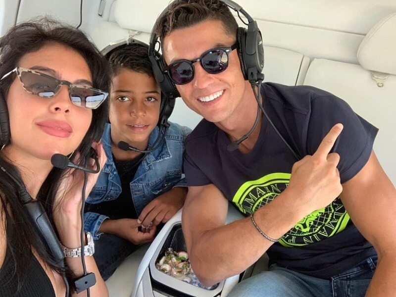 Cristiano Ronaldo z rodziną 