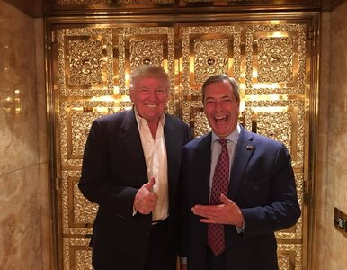 Miniatura: Nigel Farage u Donalda Trumpa. Rozmawiali...