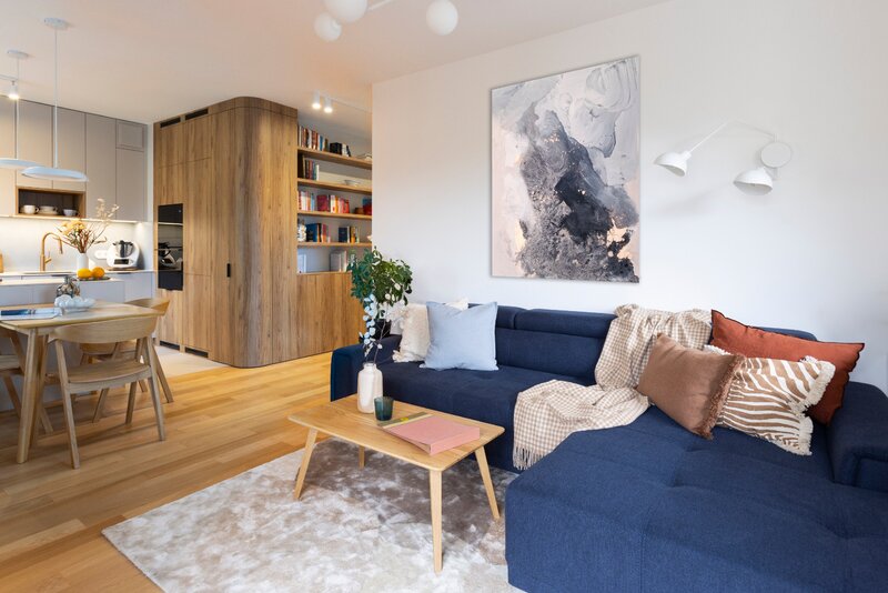 Mieszkanie dla rodziny 2+1, projekt i nadzór nad realizacją: Joanna Lemka-Wójcik, jlw studio