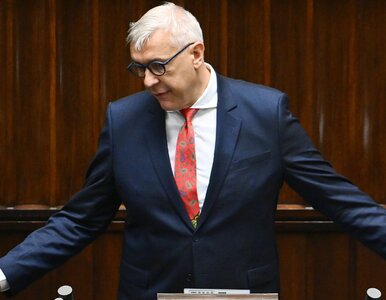 Miniatura: Burza w Sejmie podczas wystąpienia...