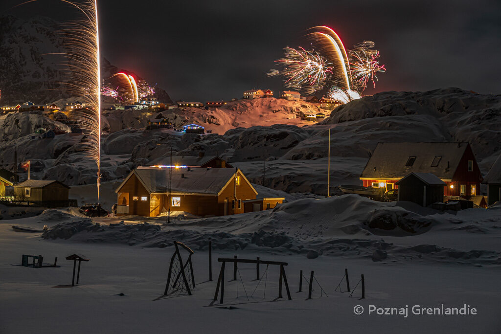 Fajerwerki w Sisimiut 