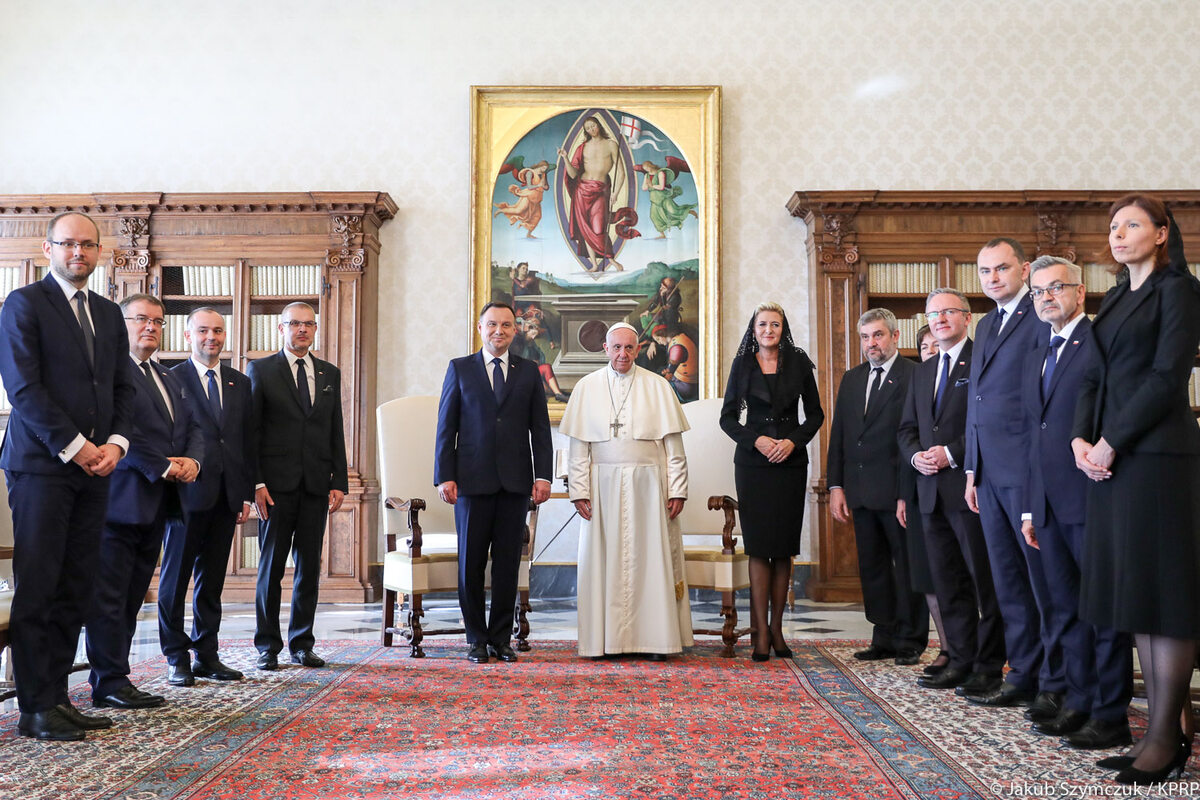 Prezydent Andrzej Duda na audiencji u papieża Franciszka 