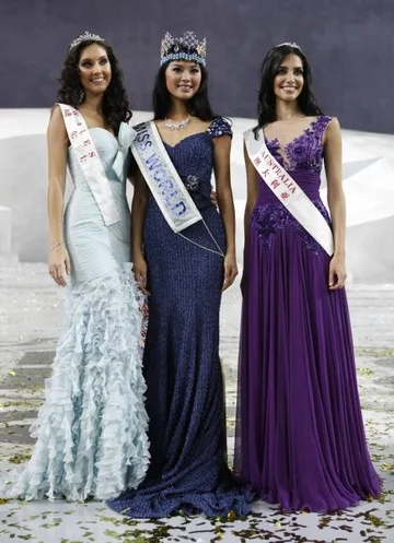 Miss Walii, Miss Chin i Miss Australii (fot. EPA/HOW HWEE YOUNG/PAP)