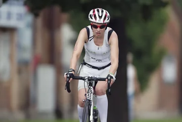 Magdalena Boczarska podczas zeszłorocznego Susz Triathlonu (fot. mat. prasowe)