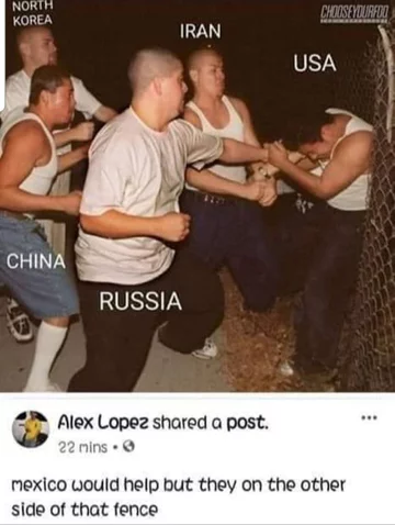Mem będący reakcją na możliwą wojnę USA z Iranem 