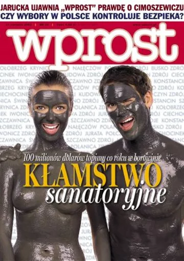 Okładka tygodnika Wprost nr 33/2005 (1185)