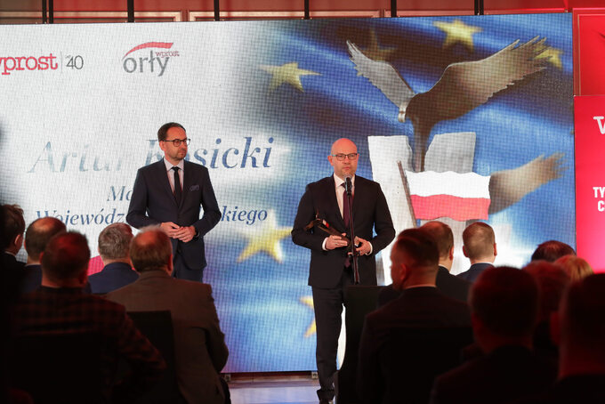 Artur Kosicki – Marszałek Województwa podlaskiego (z prawej) oraz Robert Jakubik - Ministerstwo Funduszy i Polityki Regionalnej