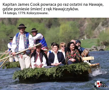 Mem z Beatą Szydło na łódce. Spływ Dunajcem 