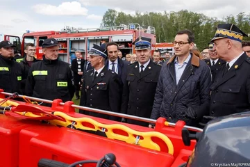 Mateusz Morawiecki podczas spotkania ze strażakami 