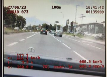Nagranie z&nbsp;wideorejestratora &ndash; przekroczenie prędkości