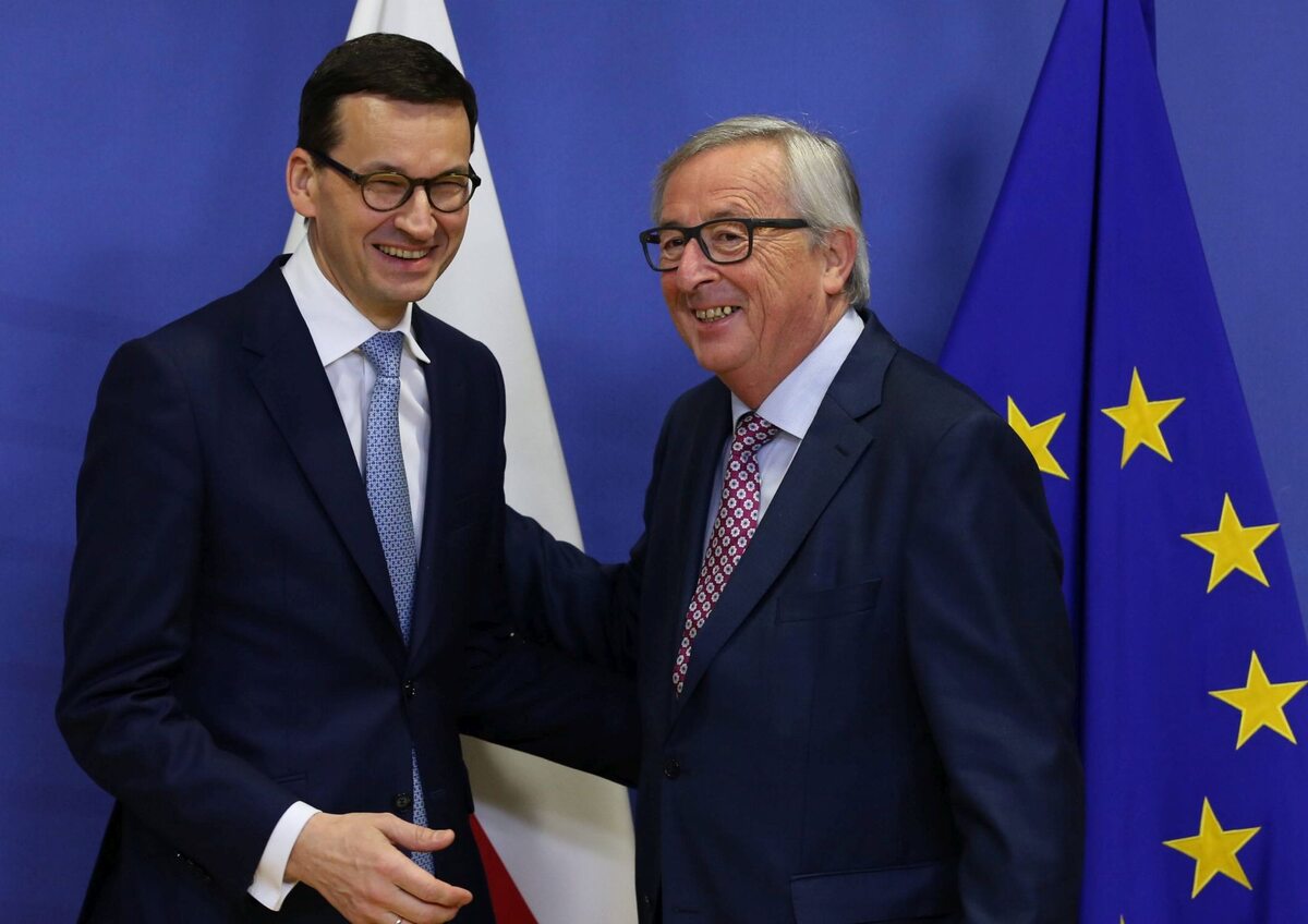 Mateusz Morawiecki i Jean Claude-Juncker 